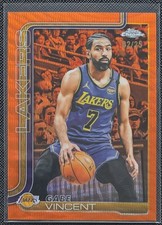 2025-26 Topps Chrome Gabe Vincent #119 Orange Wave Refractor 2/25 Lakers