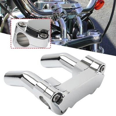 4 5'' Pullback-Lenker-Riser-Oberklemme für Harley 1'' Bar Super Wide Glide Chrom