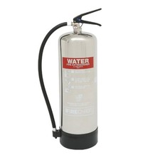 Fire Extinguisher with bracket. Stainless Steel 9L Water (home caravan office)