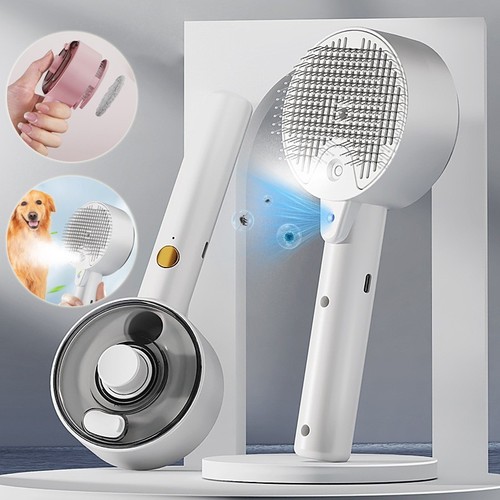Animal Hair Remover Brush Dog And Cat Steam Brush Pet Self Cleaning Dog Brush Gr