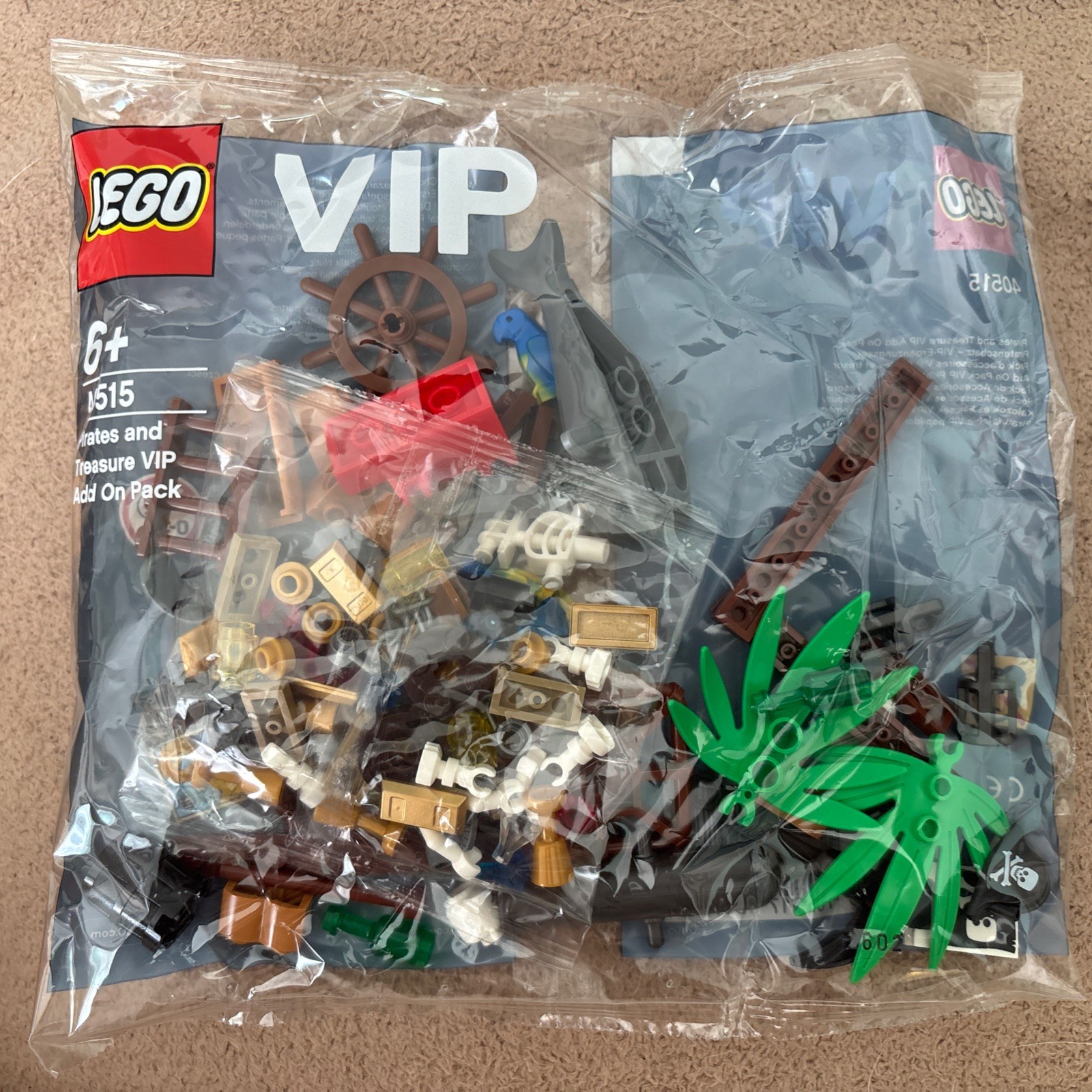 LEGO Pirates and Treasure - Vip Add on  Set - 40515 - New & Factory Sealed
