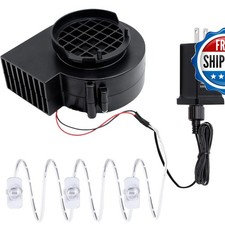 Air Blower 12V 0.8A with 3 LED Lights for Inflatables Halloween Christmas