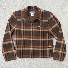 Vintage Pendleton Petite Virgin Wool Womens Jacket/Coat Zippered USA Sz 8 Lined