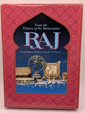 RAJ From The Palaces Of The Maharajahs Card Board Game Vtg (Winning Moves, 1995)