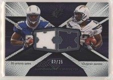 2008 SPx Winning Combos XX Numbered to 25 3/25 Antonio Gates Darren Sproles 00d2