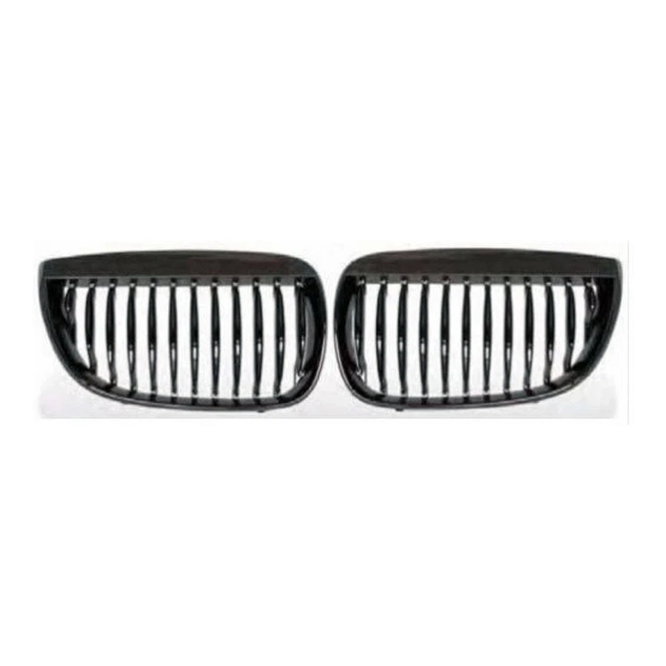 For 2004-2007 BMW E81 E87 Front Grille Black Chrome 120i 130i 1SET Foto 3 de 4