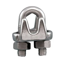 10 Pack of Stainless Steel 304 Wire Rope Cable Clips, 1/4" (S0122-FS07)