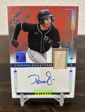 2024 Panini Impeccable Druw Jones Lumber Signatures Bat Relic & Auto /25 #ILS-DJ