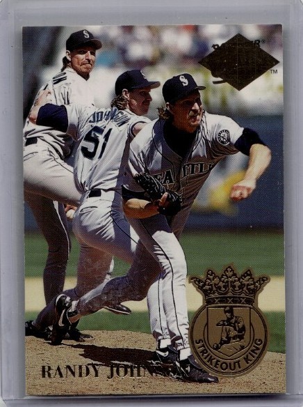 1994 Fleer Ultra Randy Johnson Strikeout Kings Insert Card #1 Seattle Mariners 