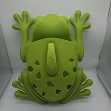 Boon Frog Pod Bath Tub Toy Scoop Storage Holder Caddy Storage Pool Water Green