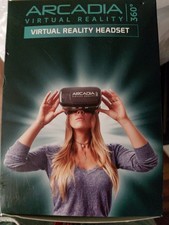 Arcadia VR Headset 360 Smartphone IPhone Android Windows - Open Box [New]