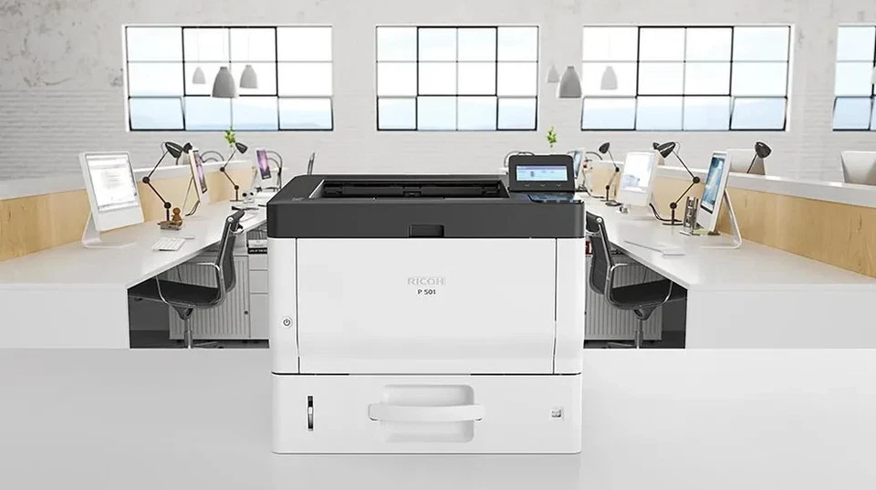 RICOH P 501 ULTRA FAST 47PPM 1200DPI WORKGROUP A4 MONO LASER PRINTER 418363 - Image 4 of 4