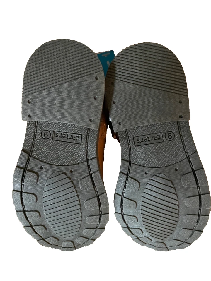 Carter's Ankle Boot Faux Leather, Side Zip/Decor, Brown, Girl Toddler Size 9M - Image 2 of 4