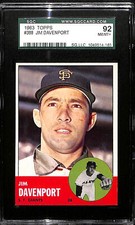 Jim Davenport 1963 Topps #388 SGC 8.5