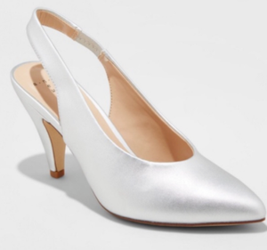 silver heels size 5.5