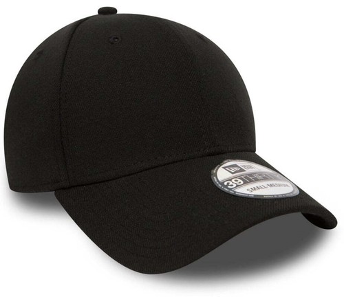 New Era 39Thirty Basic Stretch Fit Black Baseball Cap - Picture 2 of 4