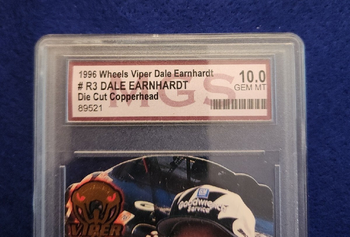 1996 Wheels Viper #R3 Dale Earnhardt Die Cut Copperhead Card