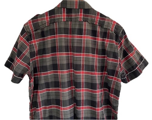 DIESEL Mens Lightweight Casual Snap Button Up Check Shirt Size X-Large Slim Fit - Picture 15 of 22