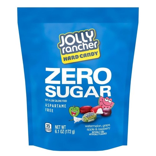 JOLLY RANCHER Zero Sugar Assorted Fruit Flavored Hard Candy 6.1 oz Pouch - Picture 4 of 4