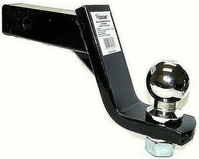 4'' Drop Hitch Receiver Trailer Ball Mount for 2'' Receiver With 2'' Hitch Ball