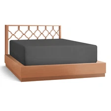 21” Extra Deep Pocket Ultra Soft Fitted Sheet with Corner Straps, King - Gray