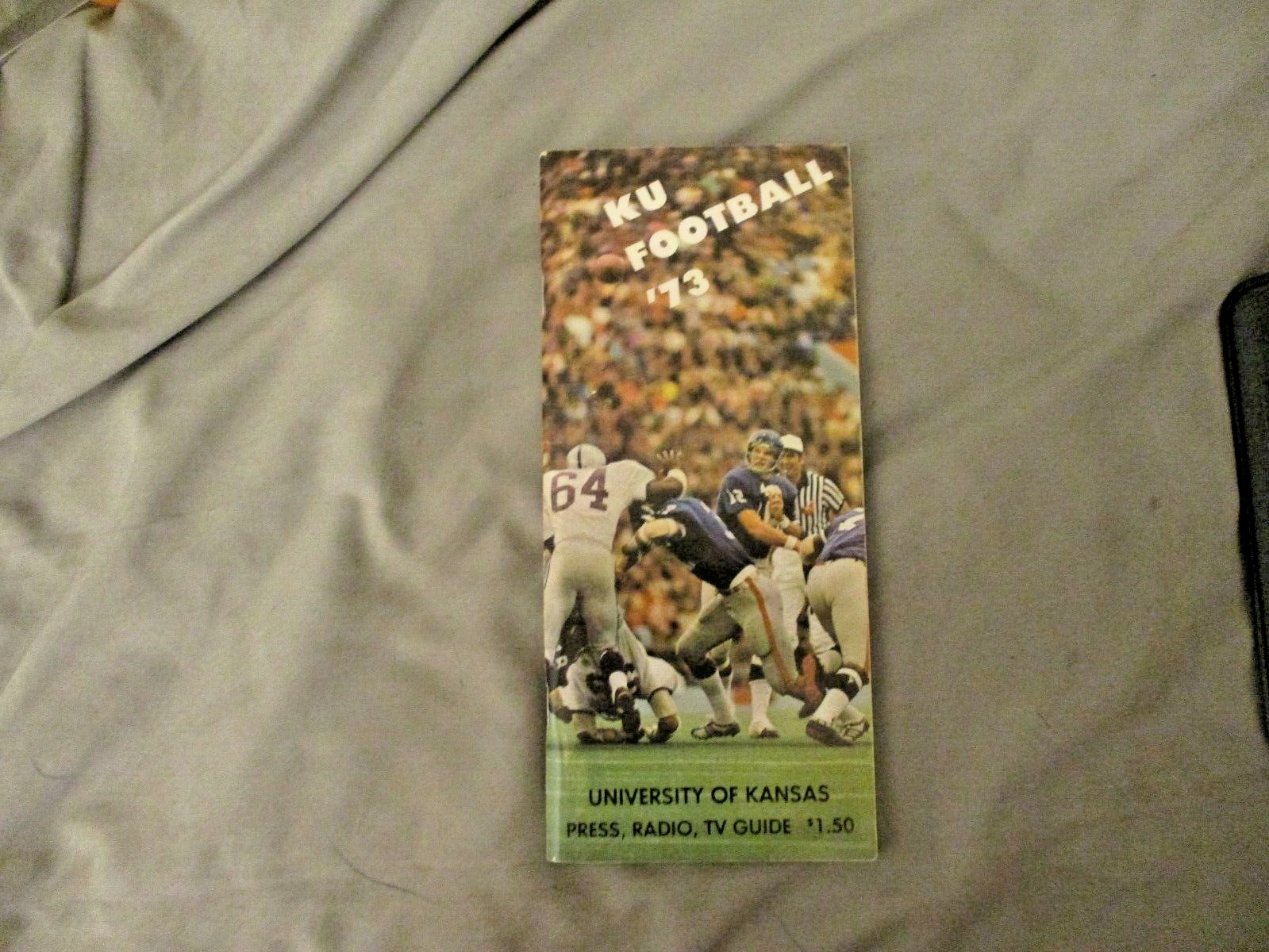 1973 KANSAS FOOTBALL MEDIA GUIDE Yearbook DAVID JAYNES Program GALE