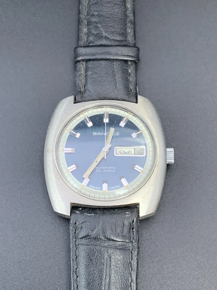 Sandoz Vintage  Sandoz Monsoon Diver Triple Date Double Crown Auto 39m - Image 3 of 4