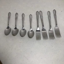 onieda custom flatware plantation 4 forks 4 spoons