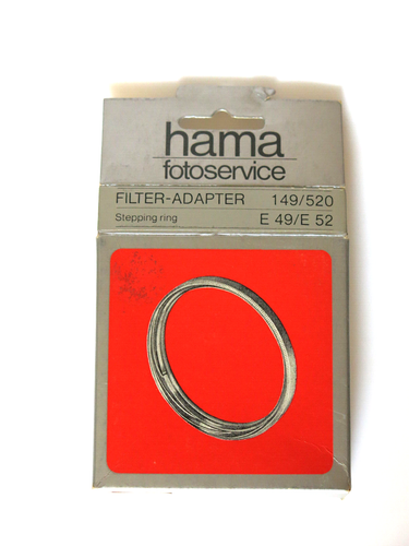 Step Up Ring Adapter 49mm Auf 52mm Kamera Objektive Universal