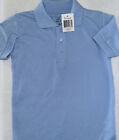 Boy Girls A+ School Uniform Lt Blue Collared T-shirt Unisex Size 4
