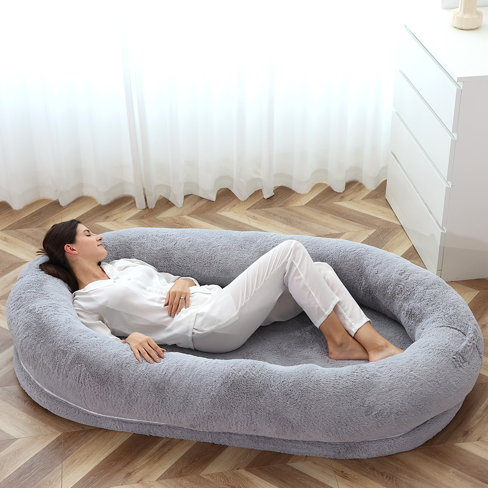 H&ZT Human Dog Bed 71"x47"x12" Dog Bed for Humans Size Machine Washable