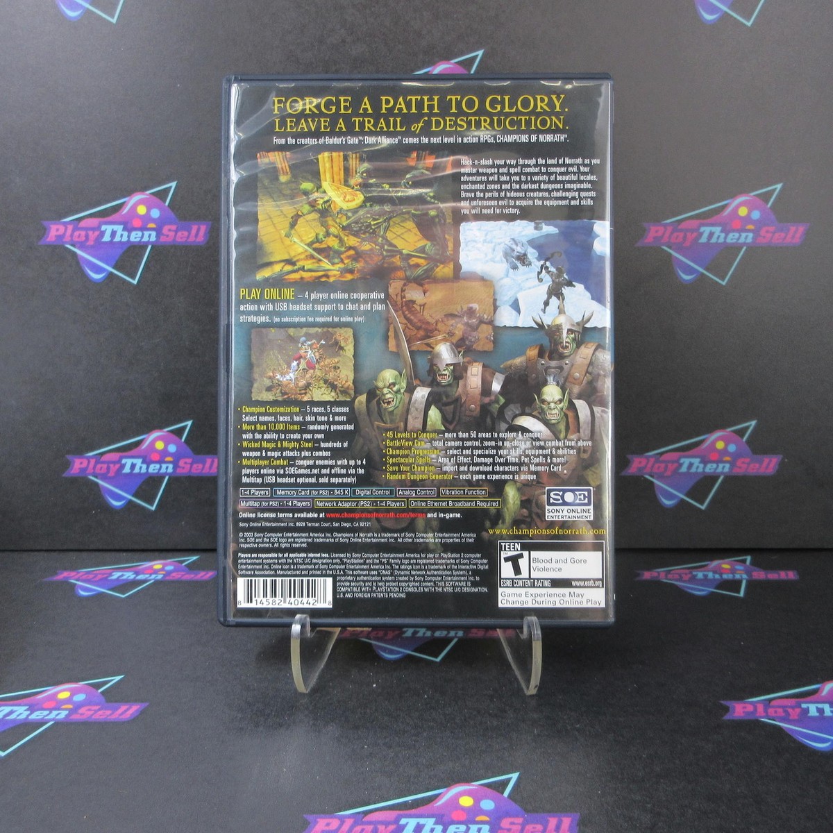 Champions of Norrath PS2 PlayStation 2 Black Label - Complete CIB 