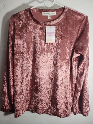 Paisley Raye NWT Ladies Size S Pink Long Sleeved Super Soft Top
