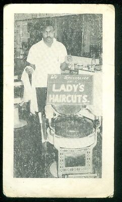 Business Cd - Paradise Barber Shop w Photo Image Promoting Lady's Haircuts