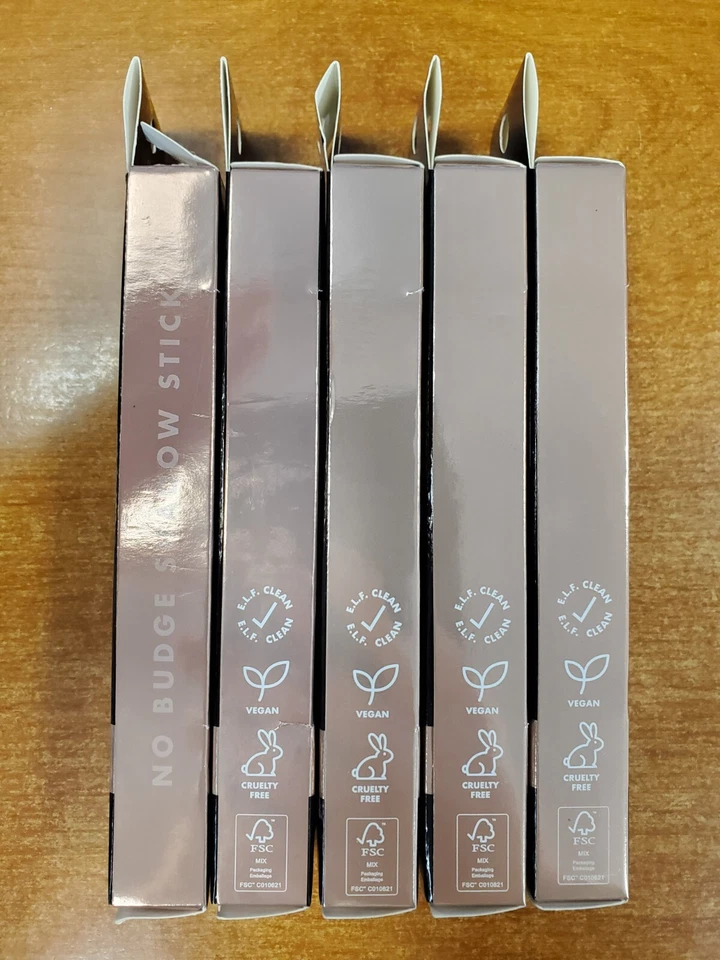5 Pack: e.l.f. Cosmetics No Budge Metallic Shadow Stick *Champagne Crystal* -W4D - Image 4 of 4