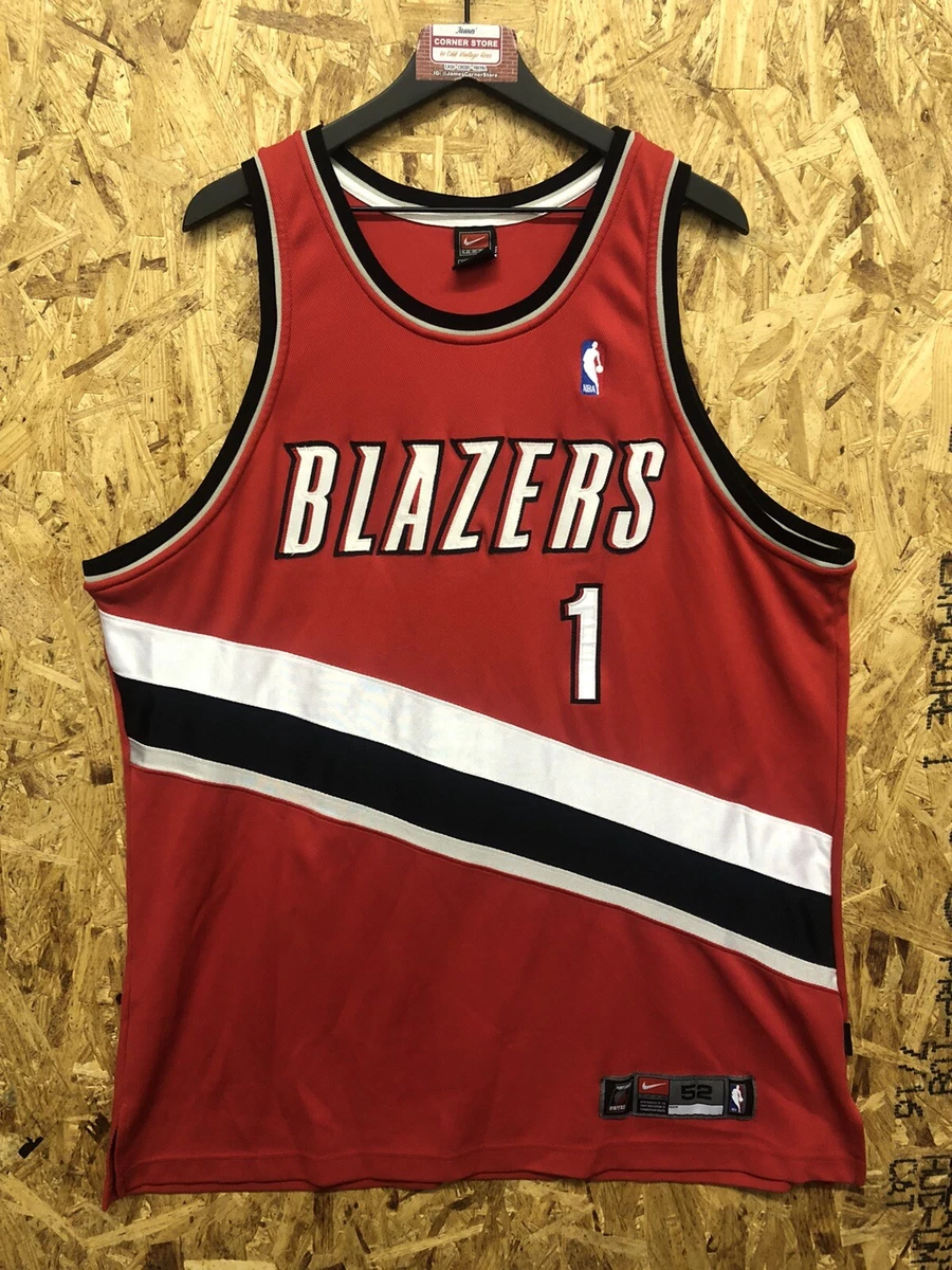 Vintage Champion Derek Anderson #1 Portland Trail Blazers NBA Jersey Mens 44