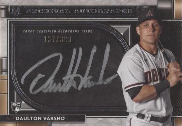 2021 Topps Museum Collection - Daulton Varsho #AA-DV - 1 of 1