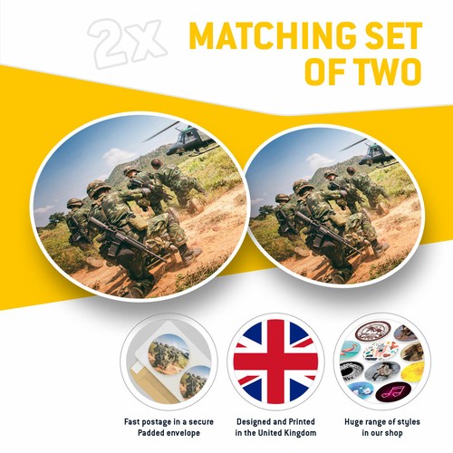 2 x Vinyl Stickers 30cm - Soldiers Army Helicopter Military Cool Gift #12728 - Afbeelding 2 van 9