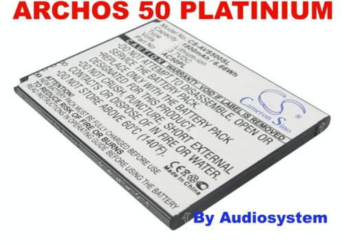 BATTERIA DA 1800MaH PER ARCHOS 50 PLATINUM AC50PL RICAMBIO SOSTITUTIVA NUOVA - Afbeelding 1 van 1