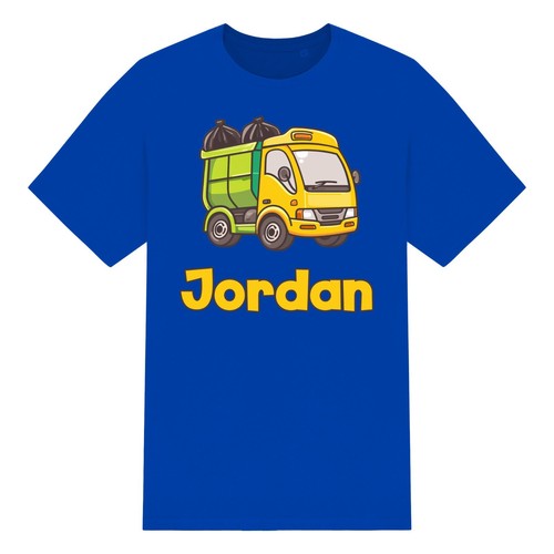 Camiseta Personalizada Linda Dibujos Animados Camión de Basura Niños Niños y Niñas Unisex, Personalizada - Imagen 10 de 10