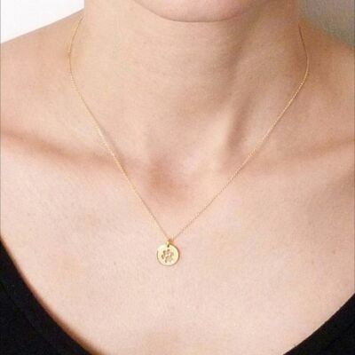 14k Gold Hundepfoten Fußabdruck (Love My Pet) Halskette - Alltagskleidung Schmuck