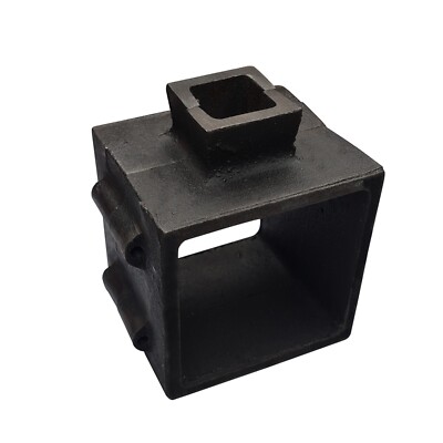 XL Deep Cast Iron 2-Piece Flask Mold Frame for Sand Casting Jewelry Making 4''x4''