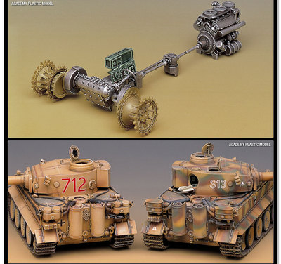 Academy Tiger 1 Early Version German Heavy Tank 1/35 Plastic Model