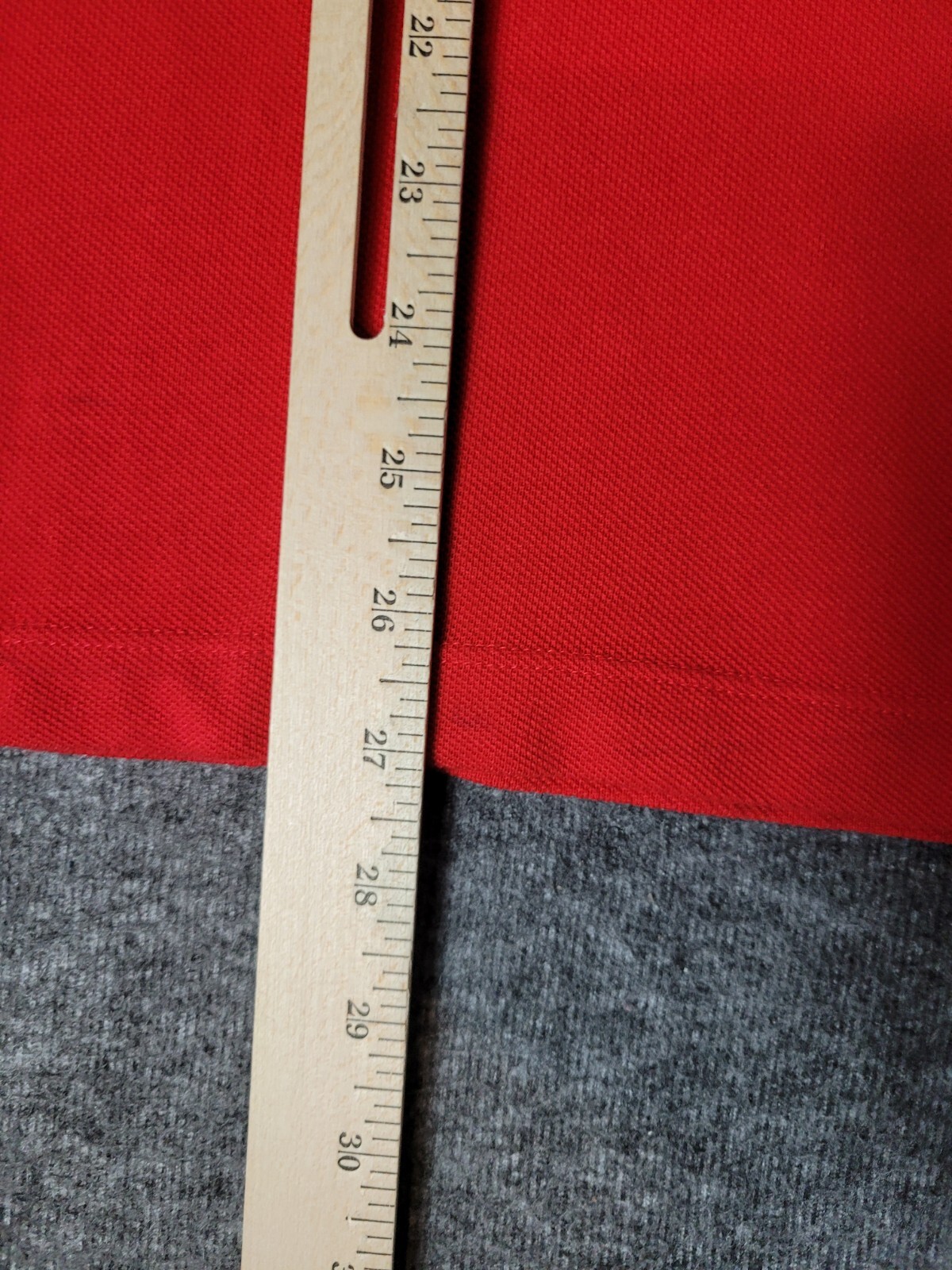 Lacoste Jacquard Mens Golf Polo Color Block Size L Cherry Red Short Sleeve Rare thumbnail 8