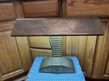 Stunning Vintage Art Deco Bankers Desk Lamp 19 Wide 15 Tall