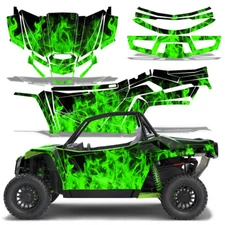 UTV Graphics Kit Decal Sticker For Textron Wildcat XX 2018 & Up ICE GREEN