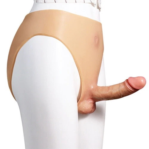 Pantalones de Silicona Realistas Juegos con disfraces Travesti Ropa Interior T-back Panty Gay Mujeres - Imagen 4 de 19