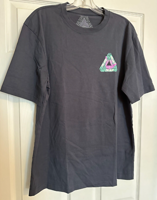 Palace Skateboards Tri-Zooted Shakka Navy T-Shirt Large Blue