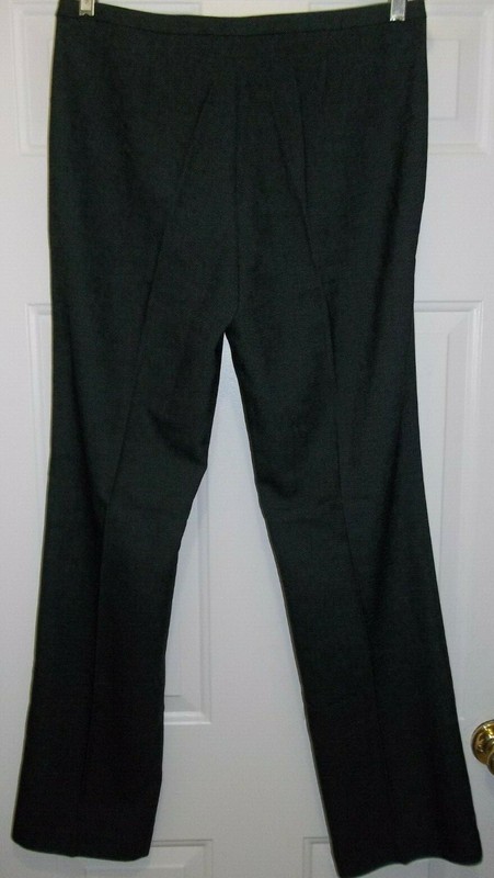 Tahari "Terry Pant" Dress Pants Sz 10 Black Gray Haze Straight Legs Org.$188 NWT