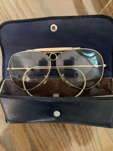 Vintage American Optical Aviator Glasses With Orig